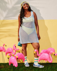1989 Seagull Mesh Coverup Dress