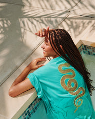 Island Breeze & Lights Down Low Crochet Snake Tee