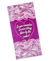 Sitting There By the Water Beach Towel