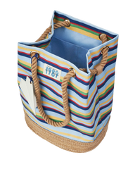 1989 Striped Bucket Bag
