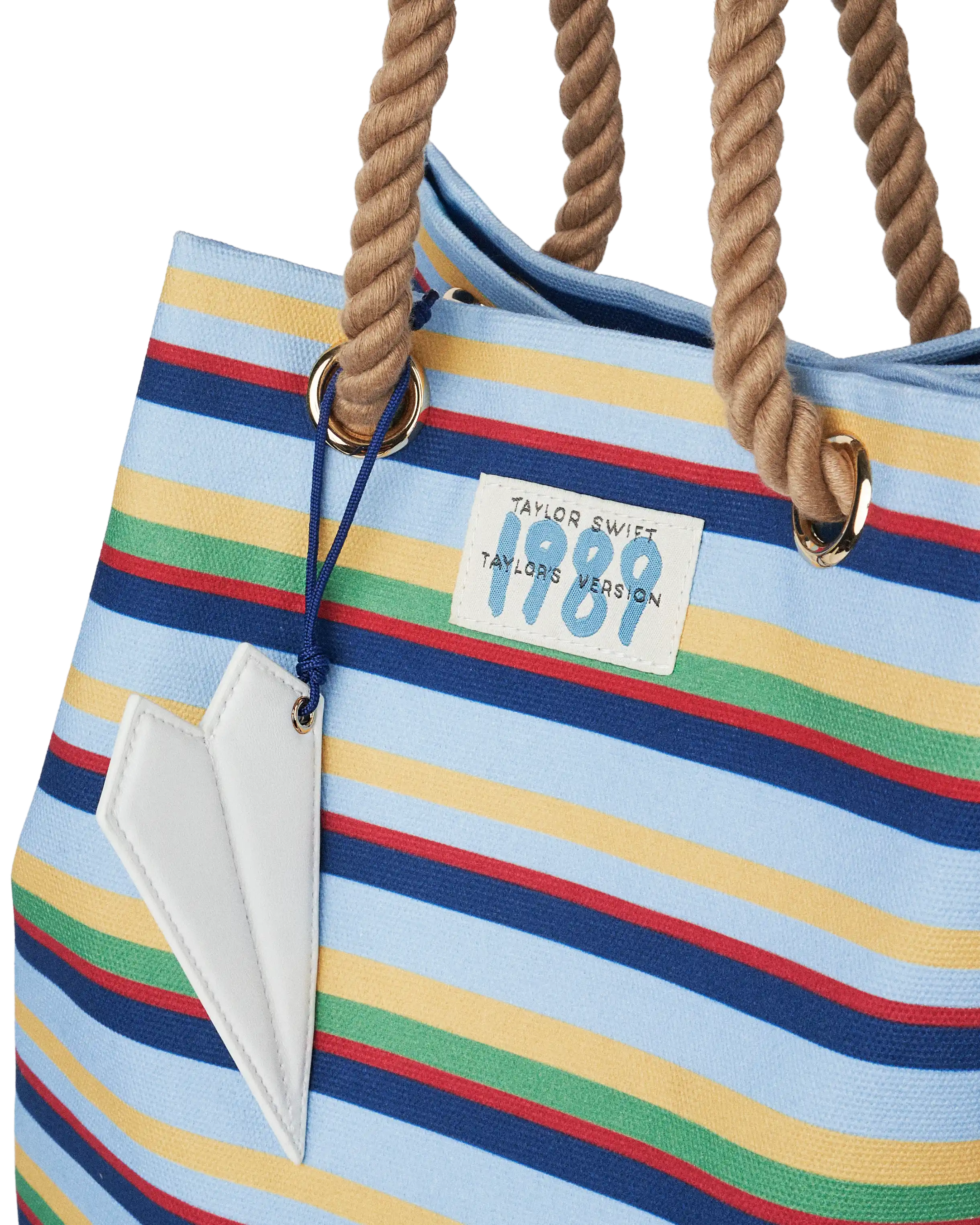 1989 Striped Bucket Bag