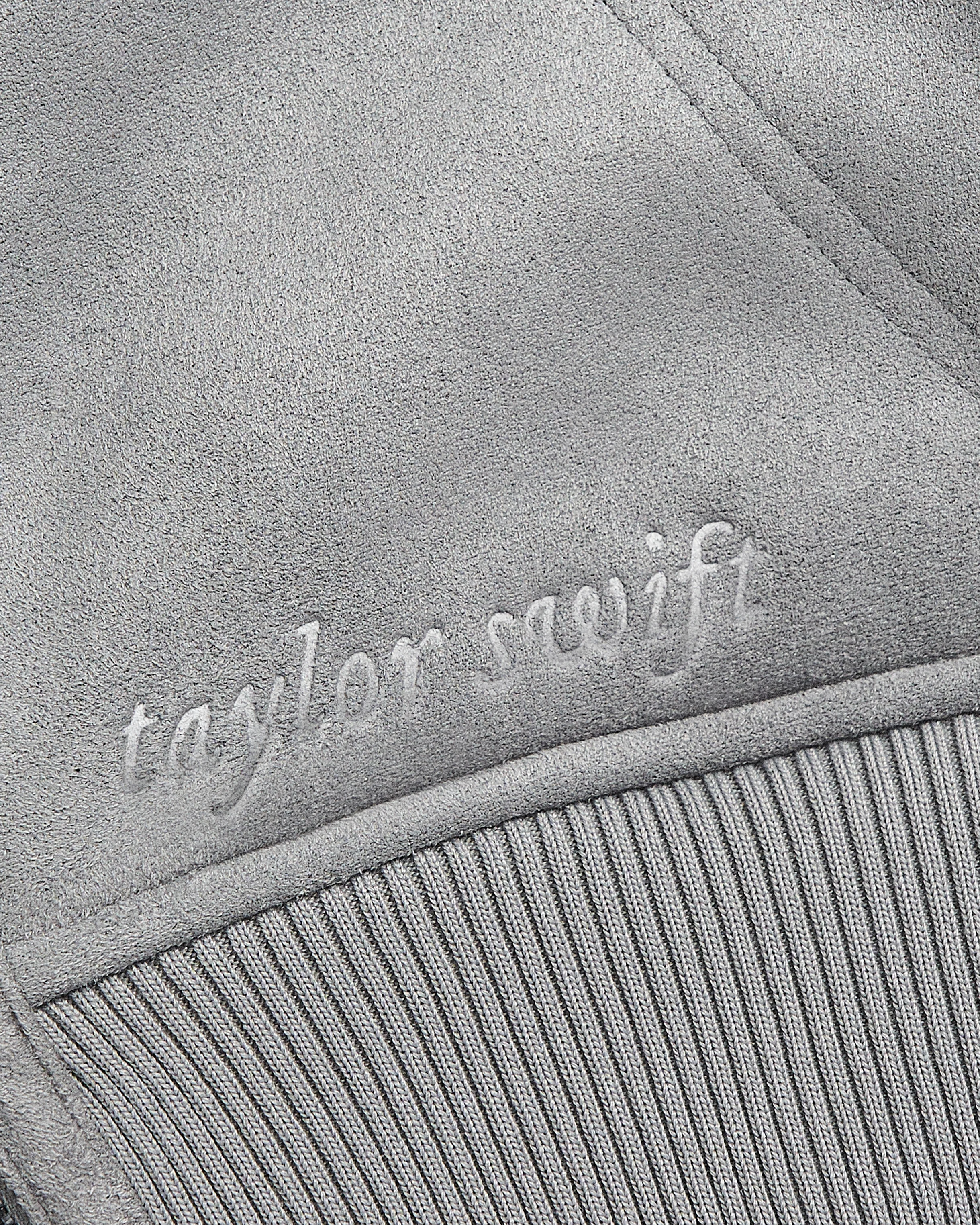Folklore Album Gray Faux Shearling Jacket