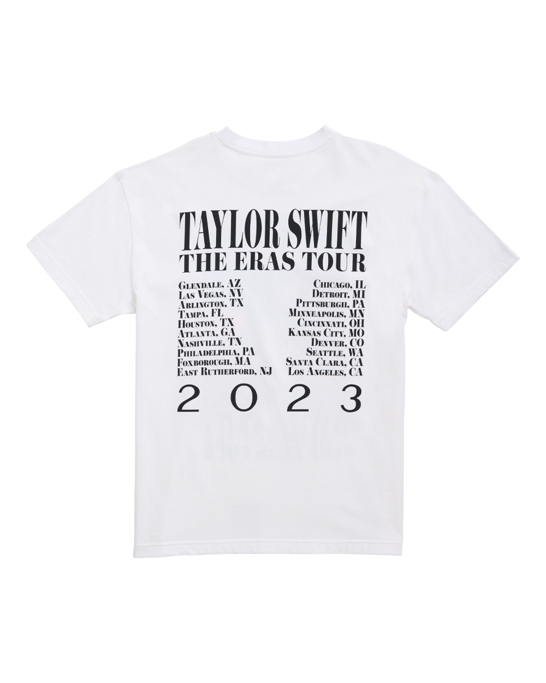 Taylor Swift | The Eras Tour Through LA White T-Shirt