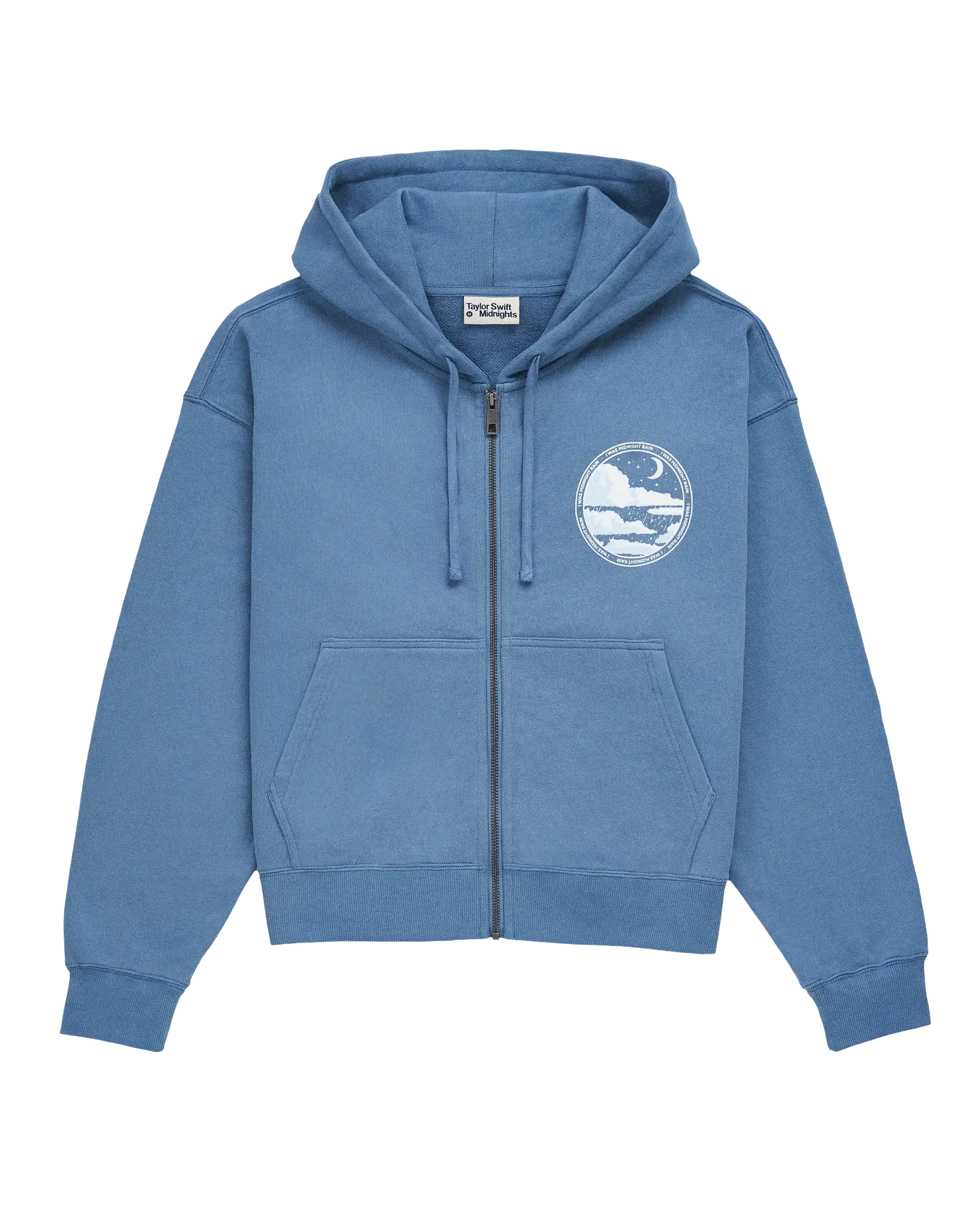 I Was Midnight Rain Zip Hoodie