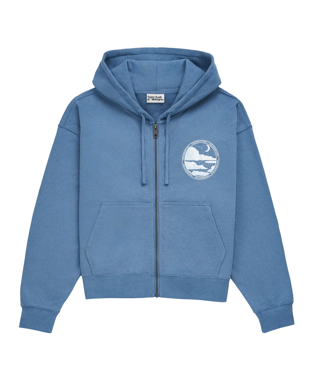 I Was Midnight Rain Zip Hoodie