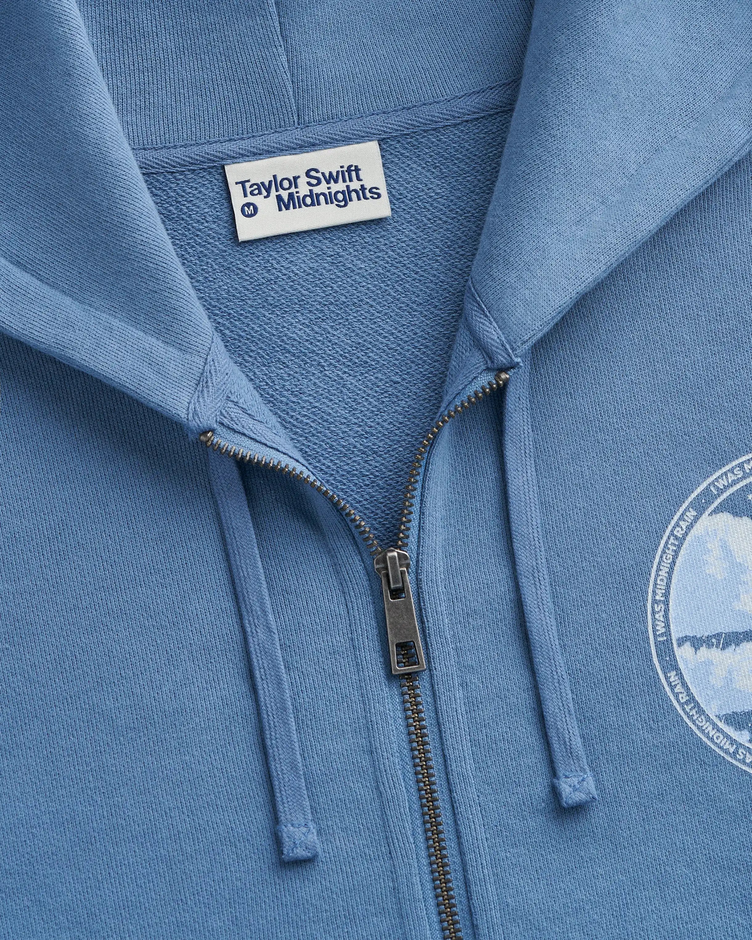 I Was Midnight Rain Zip Hoodie