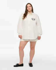 TS Crest White Oxford Shirt