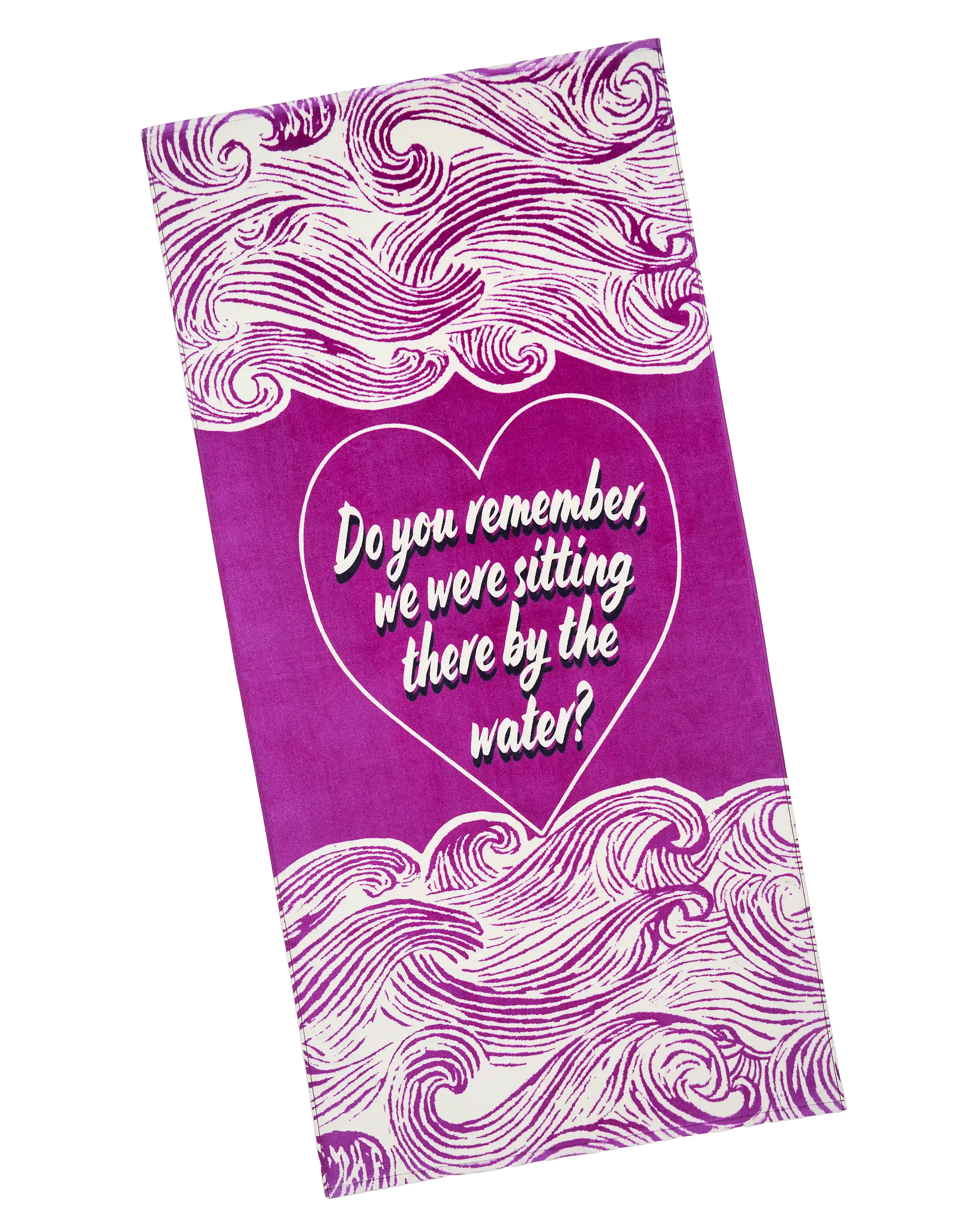 Sitting There By the Water Beach Towel