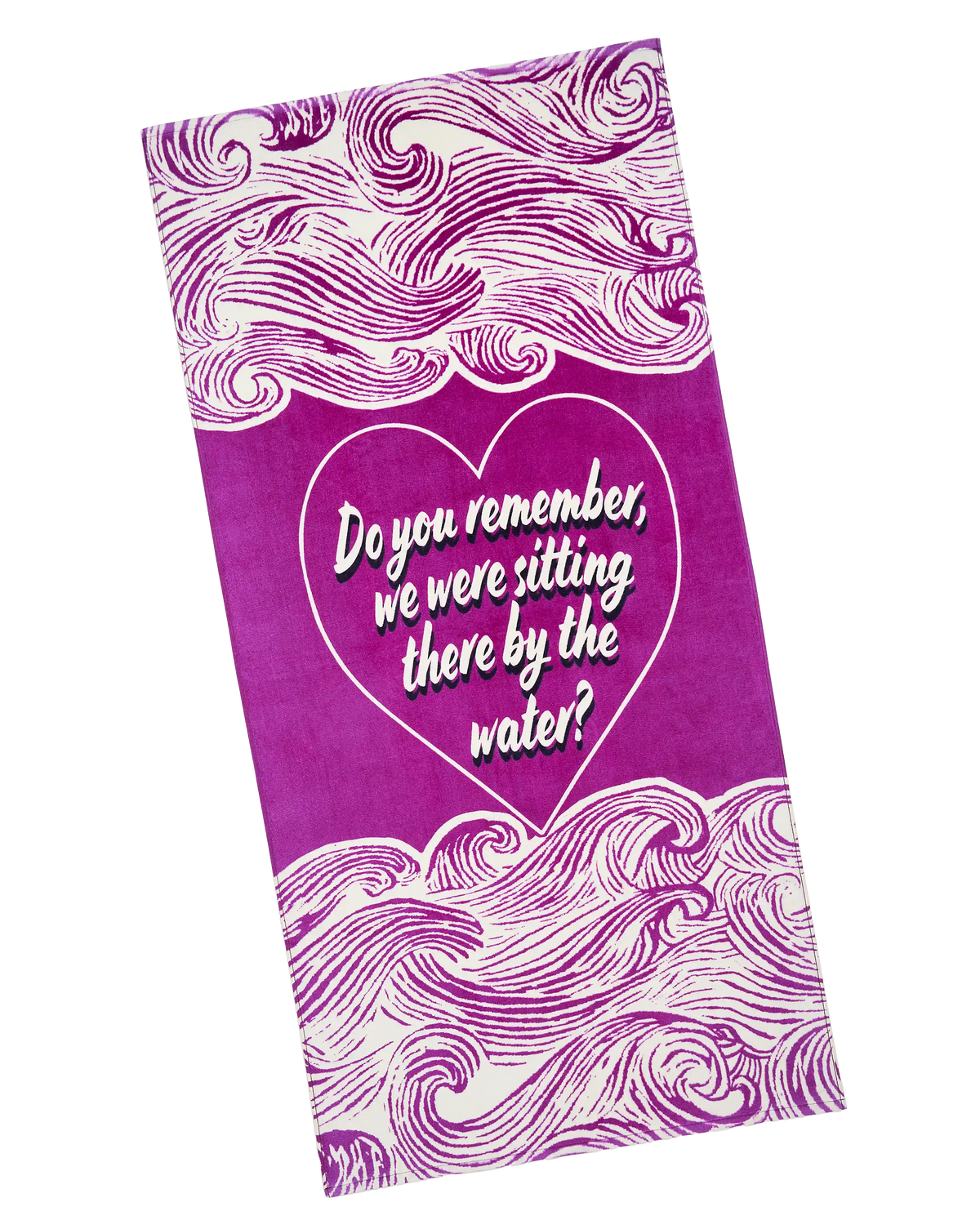 Sitting There By the Water Beach Towel