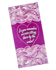 Sitting There By the Water Beach Towel