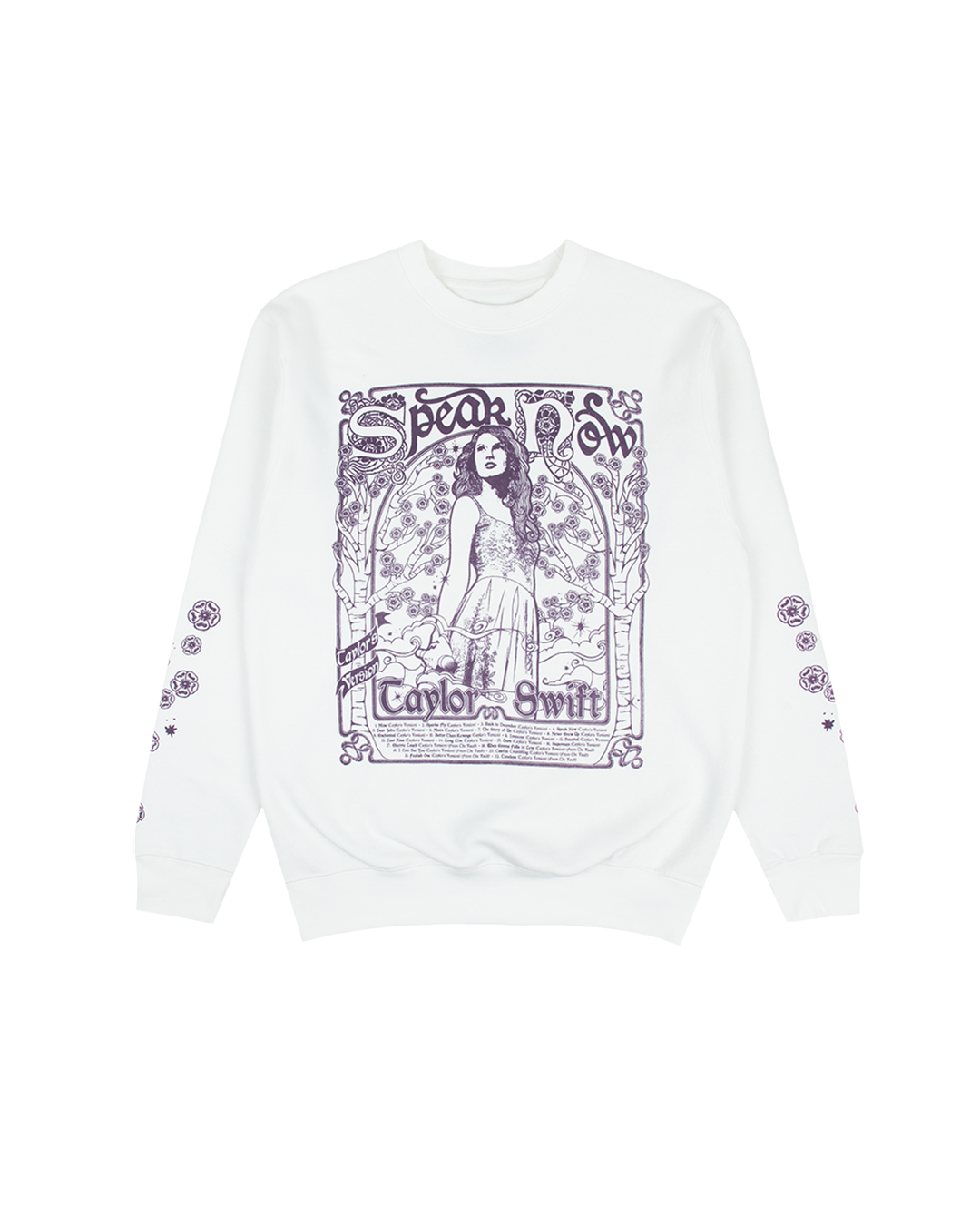 Speak Now (Taylor's Version) Tracklist White Crewneck