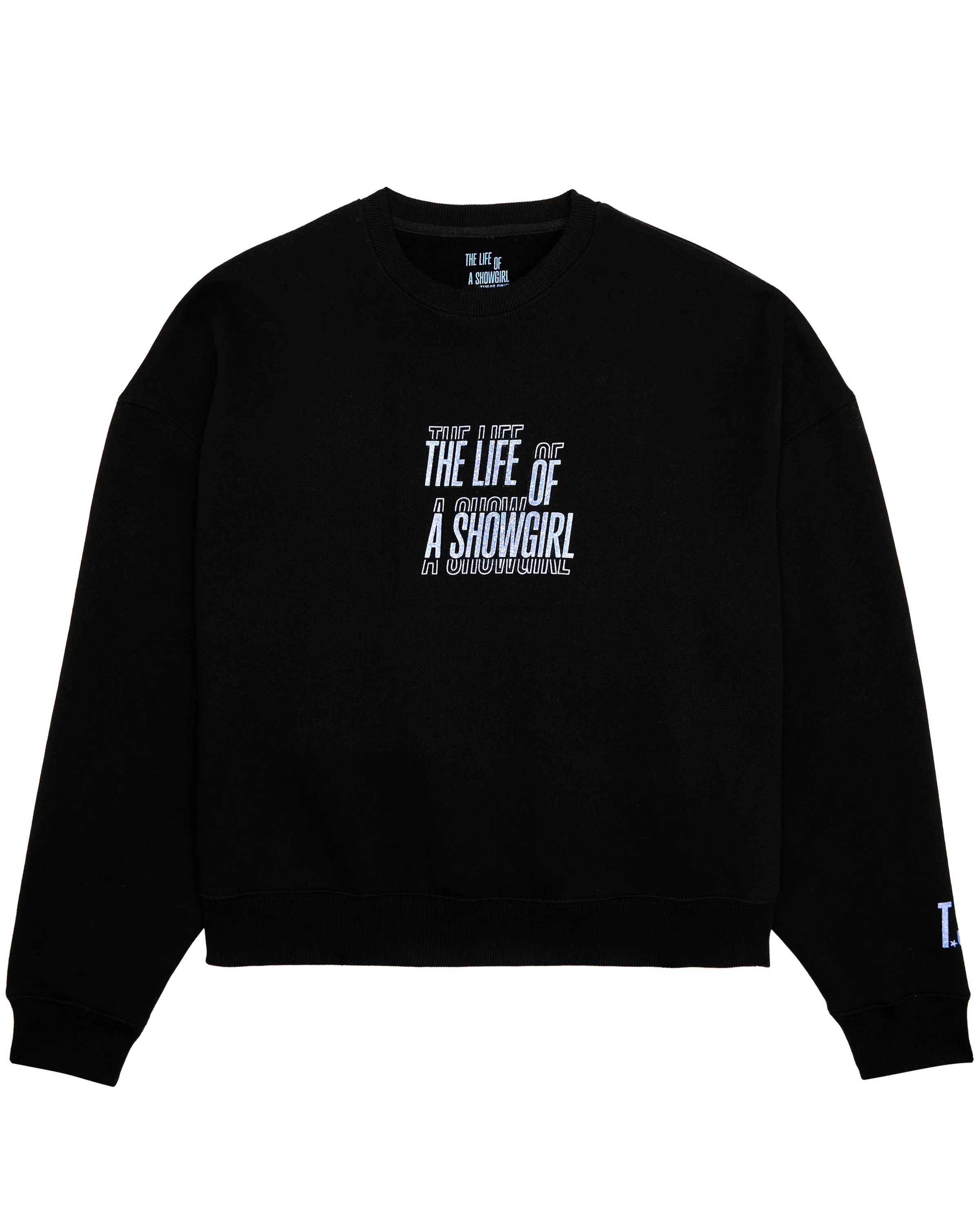 The Life of a Showgirl Film Strip Black Crewneck Sweatshirt