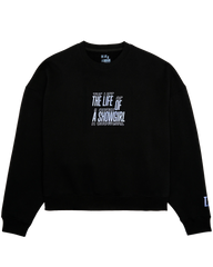 The Life of a Showgirl Film Strip Black Crewneck Sweatshirt