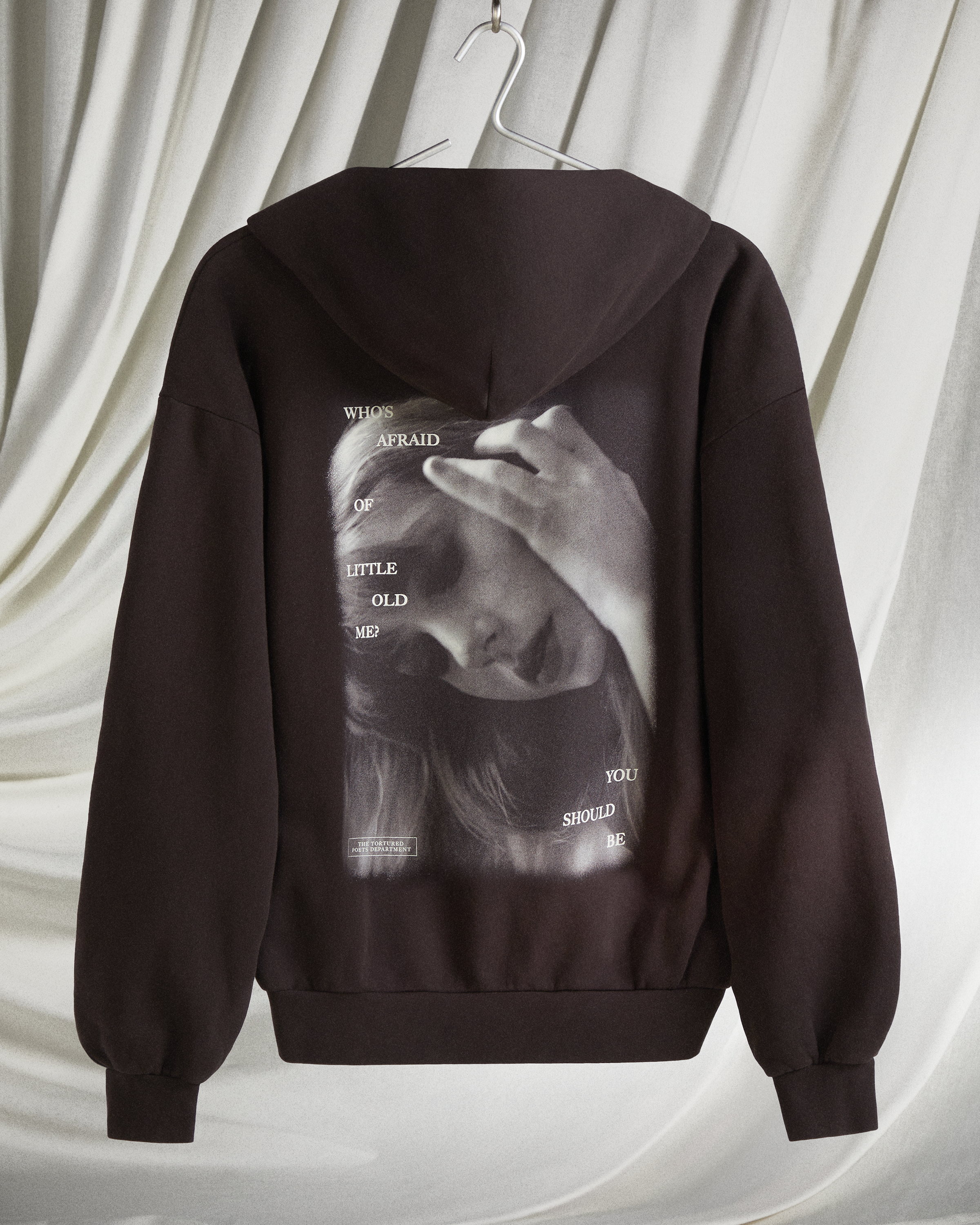 Who's Afraid Of Little Old Me? Dark Brown Hoodie