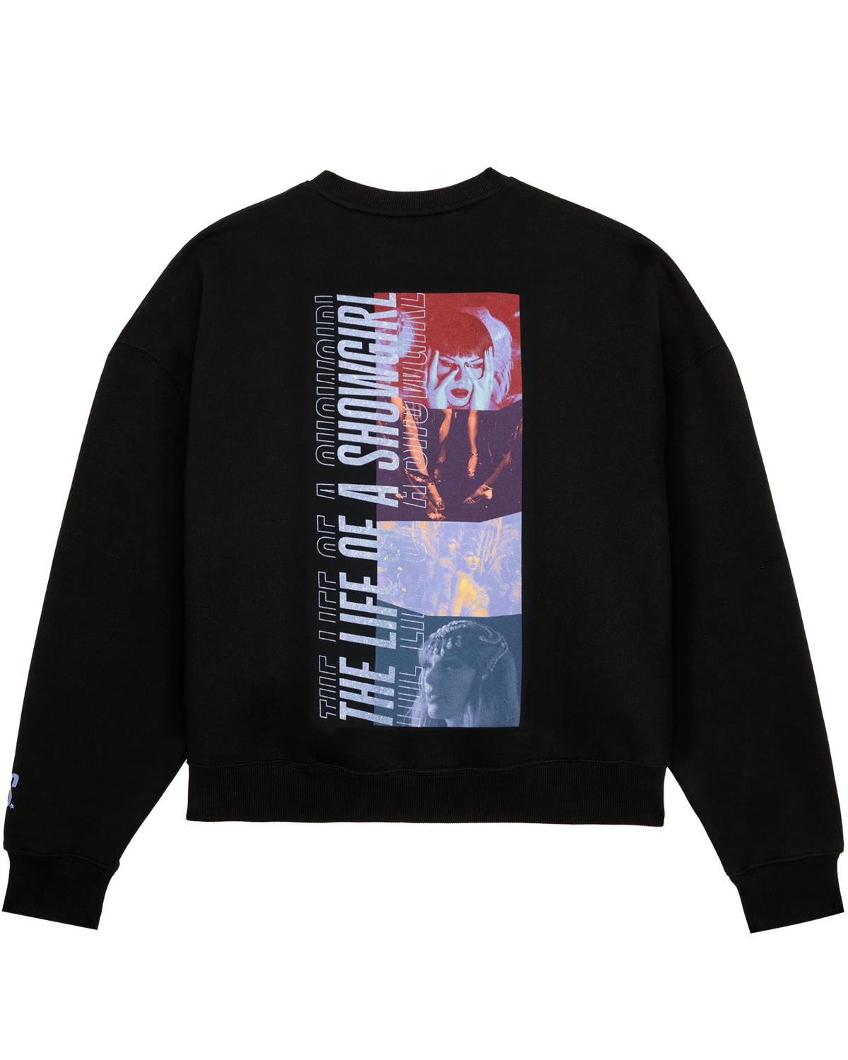 The Life of a Showgirl Film Strip Black Crewneck Sweatshirt