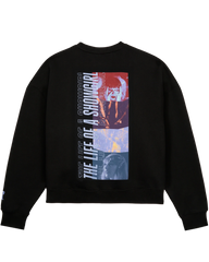 The Life of a Showgirl Film Strip Black Crewneck Sweatshirt